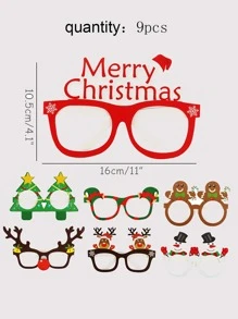 9pcs Christmas Decor Party Glasses - Multicolor - View 3