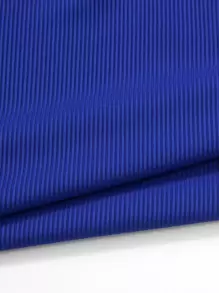 SHEIN Unity Slogan Graphic Contrast Trim Bodysuit - Blue - View 5