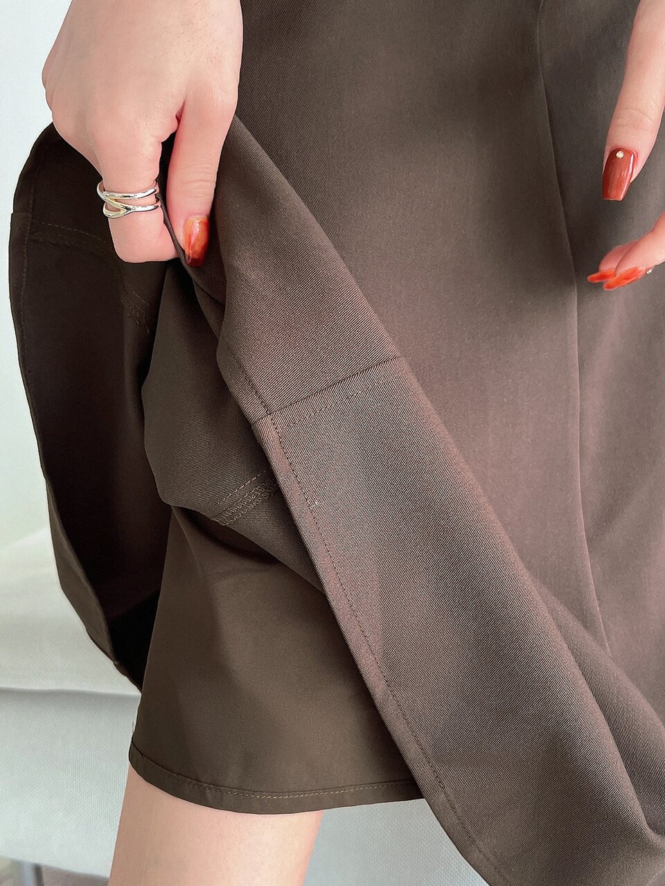 High Waist Solid Flare Skirt Winter Women Skirts