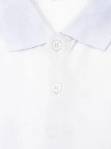 Manfinity Homme Men Graphic Print Polo Shirt - White - View 4