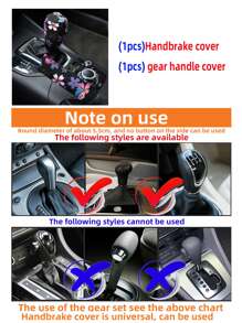 7pcs Floral Print Car Steering Wheel Cover Set - Multicolor - View 4