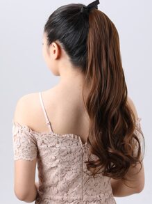 長款卷馬尾接髮 - 棕色 - 查看 5