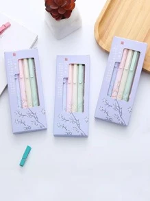 6pcs/set Creative European And American Style Click Ballpoint Pens, Random Delivery - Multicolor - View 1