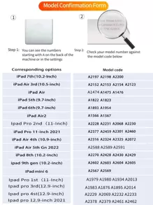 Ốp lưng bảo vệ máy tính bảng Acrylic chữ Y có khe cắm bút, tương thích với iPad Mini 6/Mini 7/9.7/10.2/10.5/Air 4/Air 5/10/10.9/Pro 11 inch/Air 11 (M2)/Air 13 (M2)/Pro 11 (M4)/Pro 13 (M4) 2024 12.9 inch/IPad Air 13 (M3 2025)/IPad Air 11 inch (M3) 2025/IPad (A16) 11 inch thế hệ thứ 11 năm 2025, Acrylic có lớp màng bảo vệ cả bên trong và bên ngoài cần bóc ra trước khi sử dụng - màu đen - Xem 7