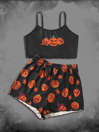 Halloween Print PJ Set