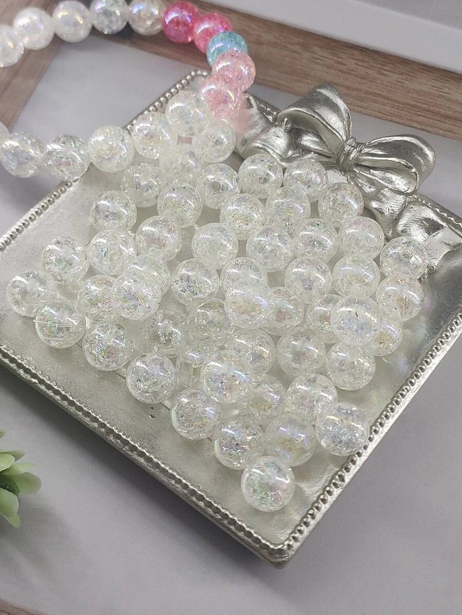 50pcs Bead DIY Jewelry Accessory - White - View 1