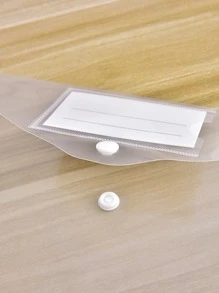 5pcs Simple Clear File Cover,Back To School,School Supplies - Clear - View 3