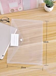 5pcs Simple Clear File Cover,Back To School,School Supplies - Clear - View 7