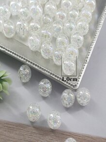 50pcs Bead DIY Jewelry Accessory - White - View 3