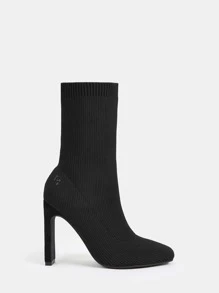 CUCCOO SZL Slip-On Stretch Boots Collection-Square Toe Vacation Shoes Summer - Black - View 5