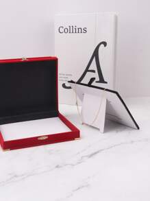 1個矩形珠寶收納盒,情人節禮物 - 紅色 - 查看 3