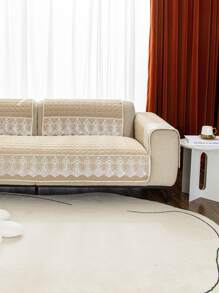 1入組華夫格絎縫沙發座套不含靠背或扶手 - 米色 - 查看 5