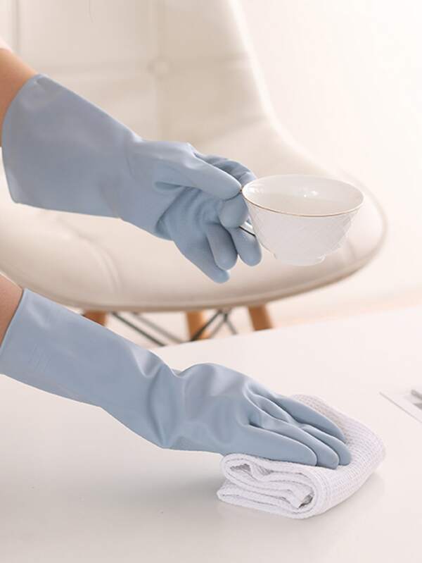1 Pair/2 Pairs Reusable Cleaning Gloves, Waterproof Household Gloves For Dishwashing, Laundry, All-Season Finger Protection, Cleaning & Infection Prevention, Suitable For Kitchen, Bathroom & Household Chores