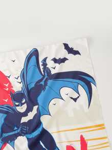 BATMAN X SHEIN Batman & Letter Graphic Tapestry - Multicolor - View 2