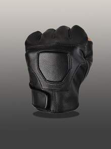 1 雙個性化 Pu 手套 - 黑色 - 查看 2