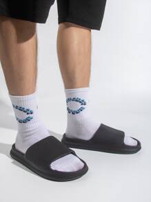 Dép xỏ ngón nam đơn giản và đa năng mới, thoáng khí, nhẹ, trong nhà/ngoài trời cho các hoạt động thường ngày và bãi biển - màu đen - Xem 4