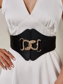 Steampunk Snake Design Buckle Corset Belt For Coats And Dresses Halloween Waist Traineraccessories For Ladies For Dress Western Cowboy Cowgirl Country Wear Vintage Black Belt Women Corset Belt For Dress,Waist Trainer Waist-Shaping For Waist Slimming And Tummy Control