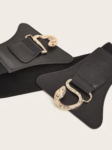 Steampunk Snake Design Buckle Corset Belt For Coats And Dresses Halloween Waist Traineraccessories For Ladies For Dress Western Cowboy Cowgirl Country Wear Vintage Black Belt Women Corset Belt For Dress,Waist Trainer Waist-Shaping For Waist Slimming And Tummy Control