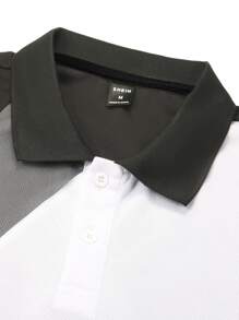 Manfinity Men Color Block Polo Shirt - Multicolor - View 5