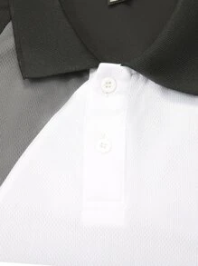 Manfinity Men Color Block Polo Shirt - Multicolor - View 8