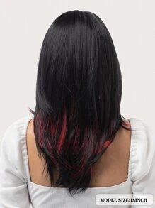 Tóc giả tổng hợp thẳng vừa - Nhiều màu - Xem 2
