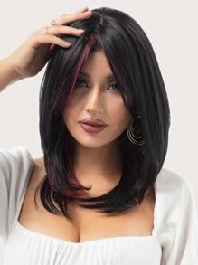 Tóc giả tổng hợp thẳng vừa - Nhiều màu - Xem 5