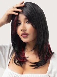 Tóc giả tổng hợp thẳng vừa - Nhiều màu - Xem 7