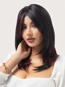 Tóc giả tổng hợp thẳng vừa - Nhiều màu - Xem 8