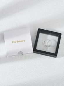 Halloween Pumpkin Decor Cuff Ring - Silver - View 5