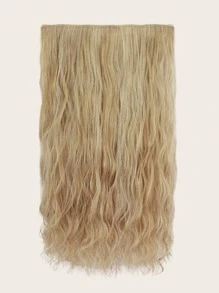 长卷马尾接发，休闲装饰假发 - 金色 - 查看 1