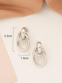 Oval Drop Earrings
