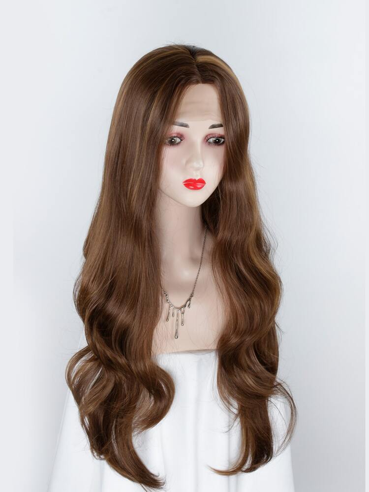 13 * 4 * 1 Tóc giả tổng hợp sóng cơ thể dài T-Part ren - Nhiều màu - Xem 3