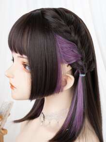 Tóc giả dệt tổng hợp Tóc giả Mái - Nhiều màu - Xem 7