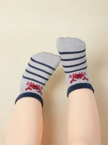 Bộ 3 đôi tất chống trượt, thiết kế dễ thương, thích hợp mang hàng ngày. - Nhiều màu - Xem 5