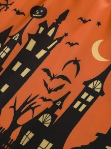 女孩萬聖印花連衣裙 - 彩色 - 查看 4