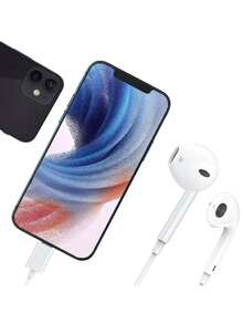 Auriculares internos relámpago Jack con cable - Blanco - Ver 2