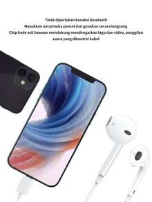 Auriculares internos relámpago Jack con cable - Blanco - Ver 5