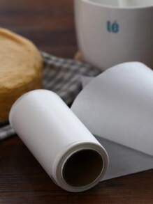 1捲純色蛋糕羊皮紙，20m蛋糕圍邊紙，適用於烘焙空氣炸鍋，廚房炸鍋襯墊，烤紙，空氣炸鍋紙，空氣炸鍋罩