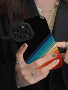 彩虹條紋手機殼 - 彩色 - 查看 4