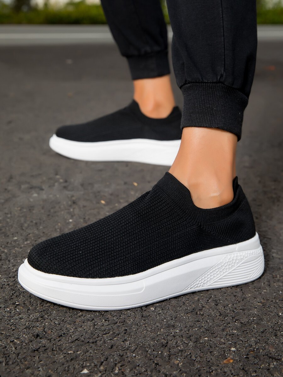 Hombres Zapatillas deportivas sin cordón - Blanco y Negro - Ver 1
