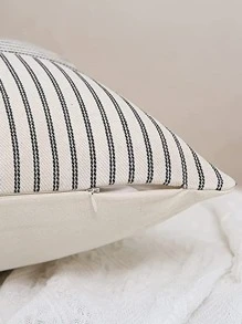 1入組條紋圖案靠墊套不附帶墊芯 - 彩色 - 查看 2