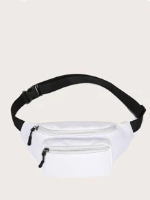 Minimalist Waist Bag - White - View 3