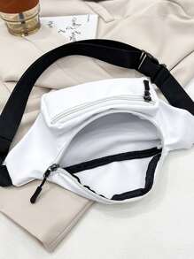 Minimalist Waist Bag - White - View 7