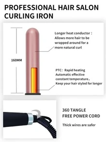 1 pieza Rizador de pelo eléctrico con Guantes & Clip - Negro - Ver 5
