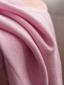 Solid Color Single Panel Curtain - Pink - View 6