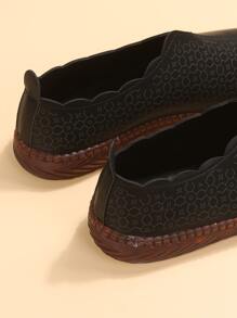 Mujer Zapatillas planas - Negro - Ver 7