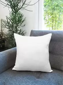 1pc Christmas Elk & Santa Print Cushion Cover Without Filler