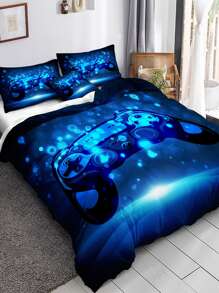 Game Controller Pattern Duvet Cover Set (Comforter Not Included) - Multicolor - View 2