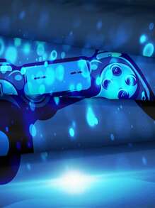 Game Controller Pattern Duvet Cover Set (Comforter Not Included) - Multicolor - View 4