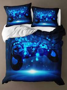 Game Controller Pattern Duvet Cover Set (Comforter Not Included) - Multicolor - View 7